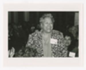 Photograph of Augusta Baker Laughing