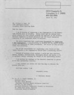 Letter, March 14, 1983, I. D. Newman to Clinton J. Lupo, Jr.