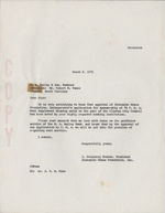 Letter, March 8, 1971, I. D. Newman to Robert M. Vance