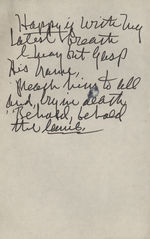 Last verse of hymn "Jesus! The Name High Over All"