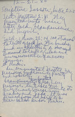 Sermon notes, December 21, 1980, Luke 2:1-2, Matthew 2:11, and 1 Chronicles 22:14