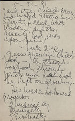 Sermon, May 31, 1981, based on Luke 2:40