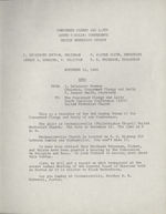 Memorandum, November 12, 1969, I. D. Newman to Concerned Clergy and Laity