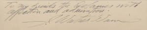 Gift tag, n.d., J. Waties Waring, To my friends the DeLaines
