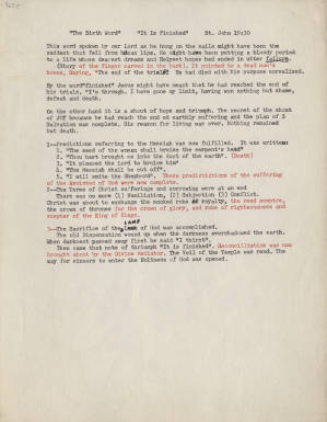 Sermon, n.d., The Sixth Word and It Is Finished, [Joseph A. De Laine, Sr.]