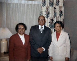 Photograph, c. 1975, of Plummie Parsons, Bennie Parsons, Mattie De Laine