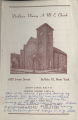 Program, 1961 Mar. 19, (Buffalo, N.Y.), DeLaine-Waring A.M.E. Church, DeLaine-Waring A.M.E. Church