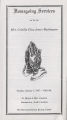 Program, 1997 Jan. 5, (Summerton, S.C.), Homegoing Services for the Late Mrs. Comilla Eliza James Washington, St. Mark A.M.E. Church