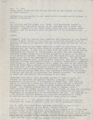 Essay, 1955 Dec. 3, After being finger-printed...