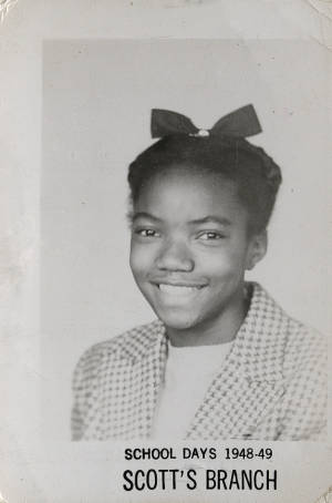 Photograph, 1948 - 1949, (Summerton, S.C.), of Corine Smith, Scott's Branch School Days