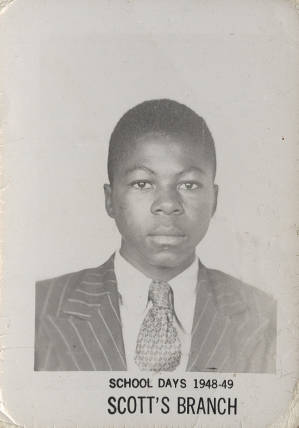 Photograph, 1948 - 1949, (Summerton, S.C.), of Charles Richardson, Scott's Branch School Days