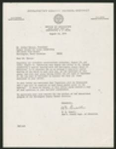 Correspondence to Arthur Marcus from W.E. Powell, August 14, 1974