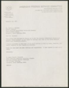 Correspondence, from M. Hayes Mizell to Henry J. Cauthen, November 11, 1971