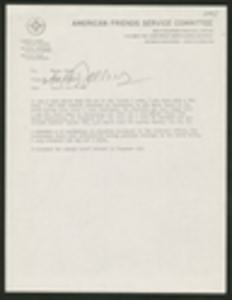 Administrative Report for American Friends Service Committee from Bobby Jolley to M. Hayes Mizell, October 22-28, 1973