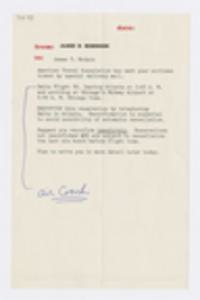 James T. McCain Calendar, 1958, loose insert