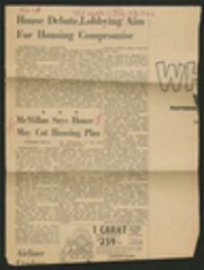 James T. McCain Calendar, 1966, loose insert