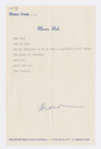 James T. McCain Calendar, 1958, loose insert