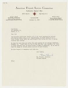 Letter from Max Heirich to James T. McCain, October 30, 1959