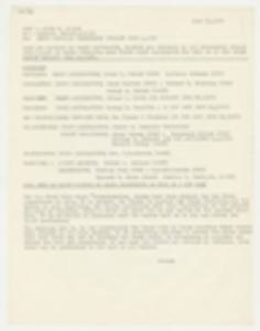 Report from James T. McCain to Ronnie and Marvin, April 30, 1969