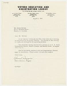 Letter from Gloria L. Wiggins to James T. McCain, August 3, 1970