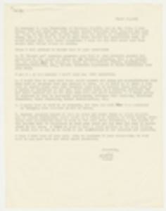 Letter from Nooker, March 10, 1969
