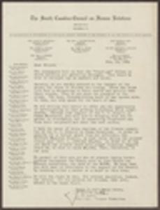 South Carolina Council on Human Relations, Box 2, Folder 56, Administrative, General, 16 February 1956-28 February 1956, circa February 1956