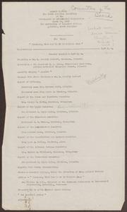 South Carolina Council on Human Relations, Box 10, Folder 476, Administrative, Annual Meeting Records, March 1943 - June 1947