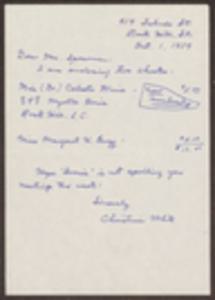 South Carolina Council on Human Relations, Box 3, Folder 111, Administrative, General, October 1, 1959 - October 15, 1959