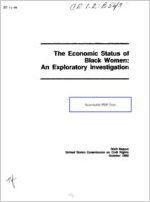 The economic status of Black women : an exploratory investigation