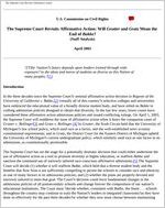 The Supreme Court revisits affirmative action [electronic resource] : will Grutter and Gratz mean the end of Bakke? : staff analysis
