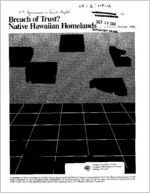 Breach of trust? native Hawaiian homelands : a summary of the proceedings of a public forum