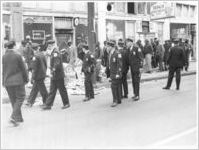 Police and Strikers, Memphis, 1968