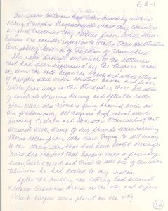 LeMoyne Reflections on Sanitation Strike March pp. 56-57 -- G.B.