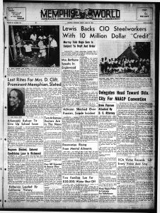 Memphis World, 1952 June 20th