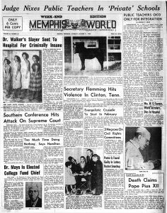 Memphis World, 1958 October 11th