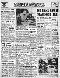 Memphis World, 1959 March 21st