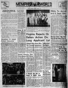 Memphis World, 1959 August 8th