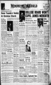 Memphis World, 1962 October 20th