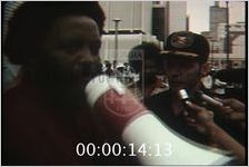 Protest March over Police Shooting of Gibson; Violent Confrontation with Police and Mass Arrests