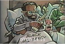 Cartoon; Black Militants and White Racist Make Strange Bedfellows Filled with Intolerance