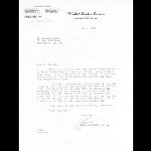 Letter, Jacob K. Javits to Dr. Israel Zwerling; July 7, 1964