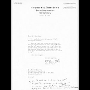 Letter, Ogden R. Reid to Israel Zwerling; August 5, 1964