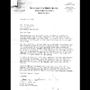 Letter, Charles C. Diggs, Jr. to Victoria Gray; September 22, 1964
