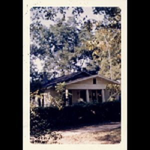 The front of the Holly Springs Freedom House, gable end, view from the street; undated