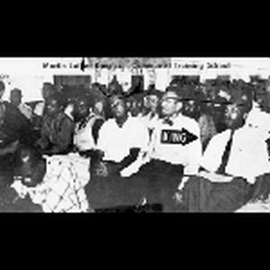 Martin Luther King at Communist training school; April 22, 1965