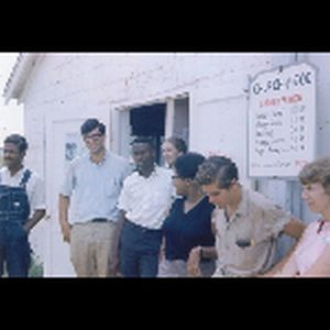 Staff Outside Church; July 1964