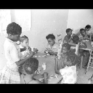 Local children at community center; 1964