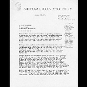 Letter, O.J. Keller to Rabbi Ben-Ami; January 22, 1965