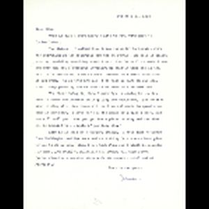 Letter, Joan [?] to Mike [Miller]; December 19, 1963
