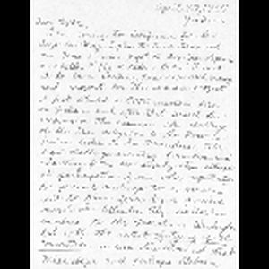 Letter, Dick [?] to Mike [Miller]; April 27, 1964